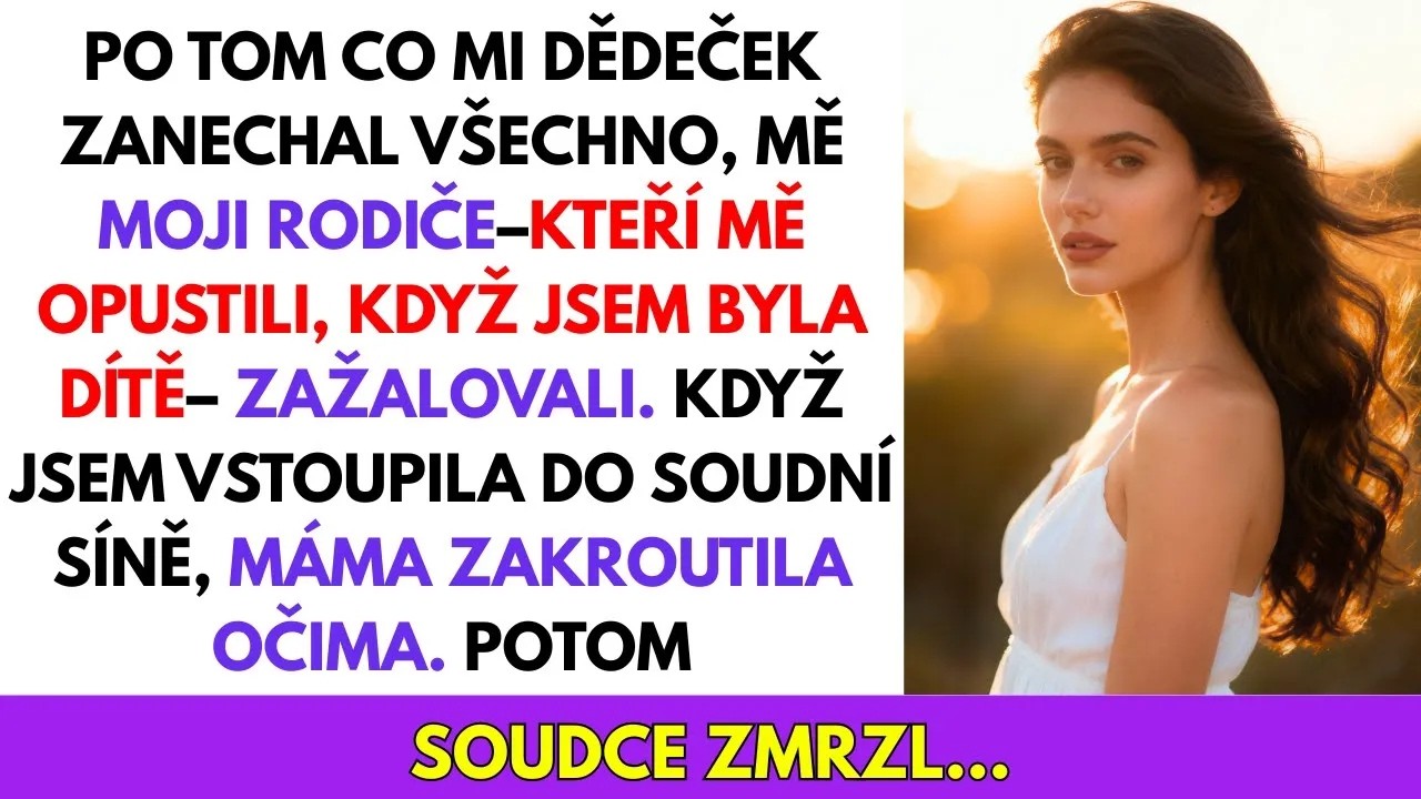 Stála jsem před zrcadlem v soudní budově a poslouchala matčina slova: „Možná máš na své straně právo a peníze, ale já mám tvou krev." Po třiceti letech, kdy mě nechala u prarodičů jako čtyřměsíční...