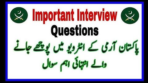 ISSB Deputy President Most Asked Questions