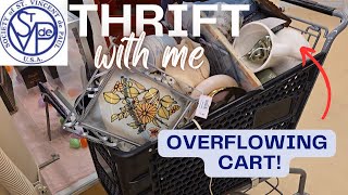 TWO Carts Full of Vintage Goodies! 👀👀  | Thrift with Me | Reseller Community | Antique Booth