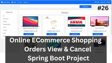 #26 Order view & cancel  Spring Boot Project | Shopping Cart Spring Boot Project