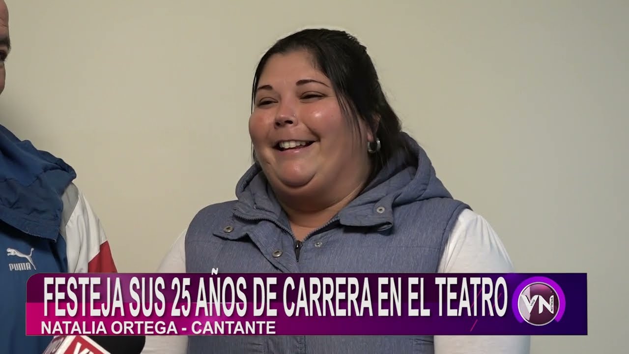 Natalia Ortega, festeja su trayectoria artística en el Teatro Lavalleja