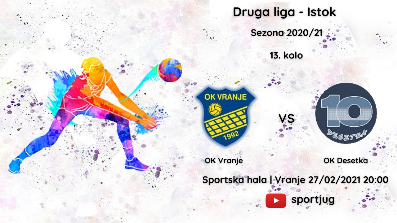 DRUGA LIGA - ISTOK  / 13. kolo / OK" VRANJE" - OK"DESETKA"