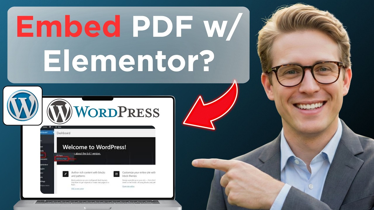 How to Embed PDF in WordPress Website Using Elementor Page builder and ...