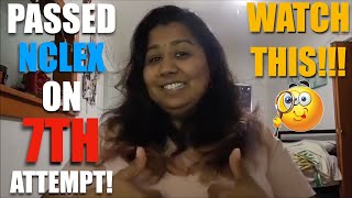 PASSED NCLEX ON 7TH ATTEMPT