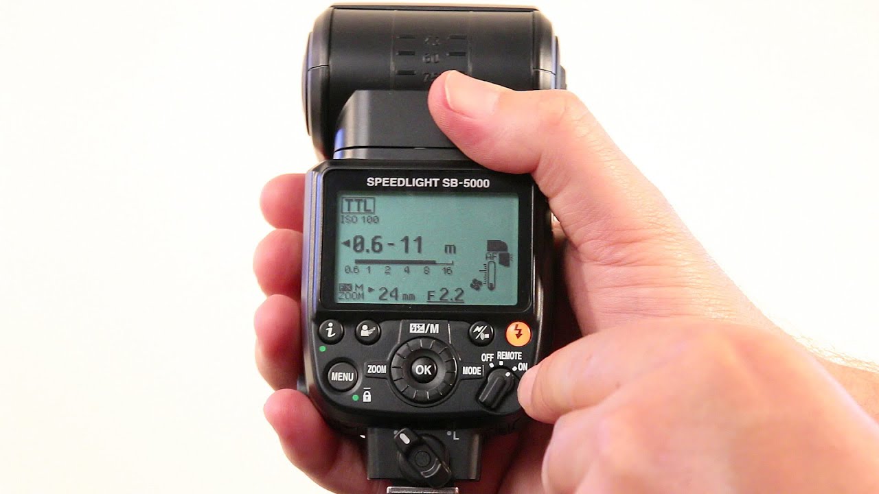 Overview and quick review of the new Nikon SB-5000 Speedlight. - YouTube