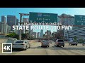 [4K] Driving State Route 110 FWY from Pasadena to Downtown Los Angeles, California, 4K UHD