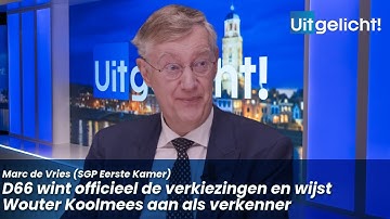 Uitgelicht! 7 november 2025 - Marc de Vries: "SGP gaat geen compleet kabinet gedogen"