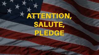 The Pledge & Moment of silence with intro