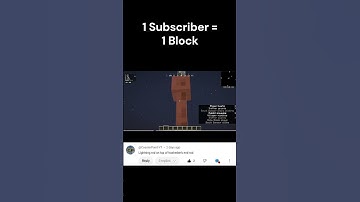 Day 9 of Placing one block for every subscriber i get! #minecraft #minecraftshorts