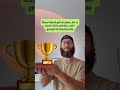 Dieser Award geht an jeden, der in letzter Zeit 1x ehrlich „nein“ gesagt hat ohne Ausrede #erfolg
