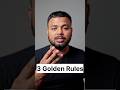 ​3 Golden Rules for Financial Freedom! 🚀   #financialfreedom #investment #moneytips #debtfree