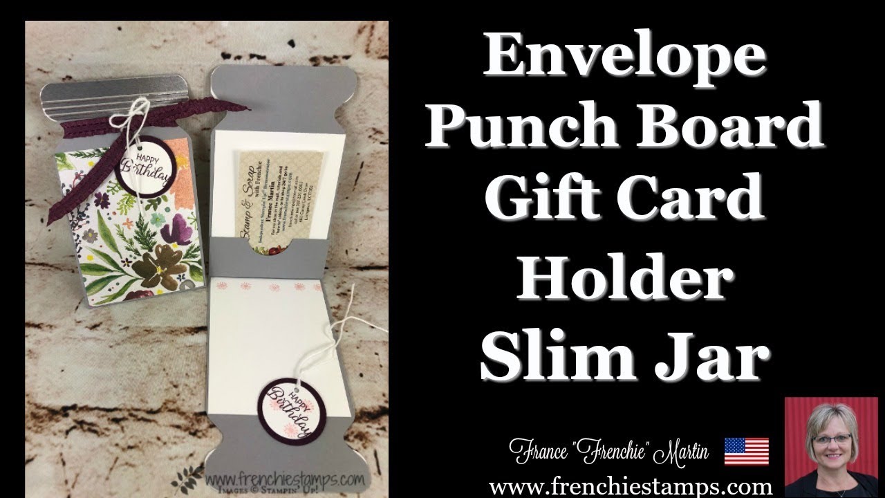 Slim Jar Card with Envelope Punch Board - YouTube