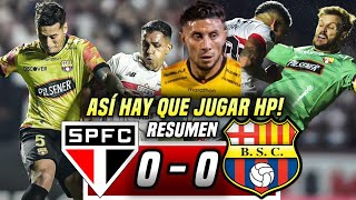 VOLVIÓ EL BSC ARRECHO! SAO PAULO 0-0 BARCELONA SC (RESUMEN) BSC SE JUEGA TODO por la SUDAMERICANA