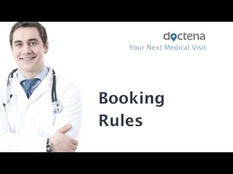 Booking Rules   Doctena Pro   Update & Training