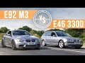 Can A BMW E46 330d Keep Up With An E92 M3 On Track?