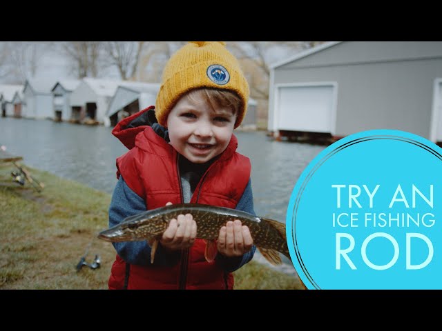 Tips for Fishing with Kids - Use an Ice Fishing Rod All Year Long