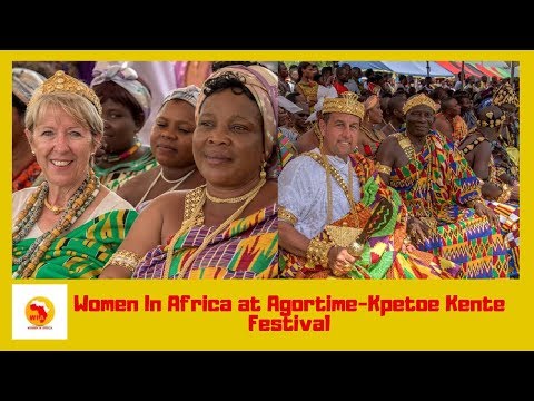 Women in Africa represented at Agortime-Kpetoe festival.