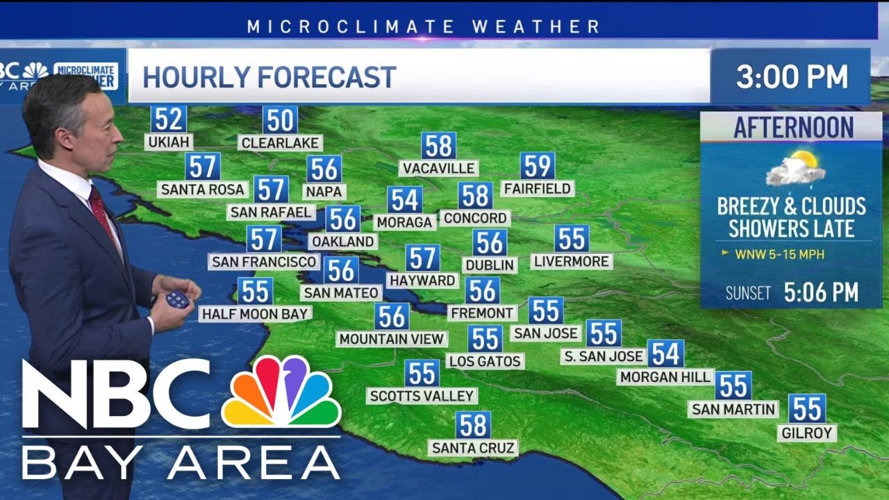 Bay Area forecast: Wednesday showers, dry into the weekend - YouTube