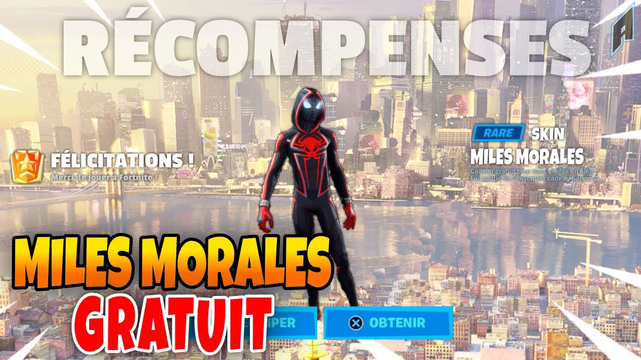 le Skin MILES MORALES Gratuit Confirmé sur Fortnite - Enfin Disponible