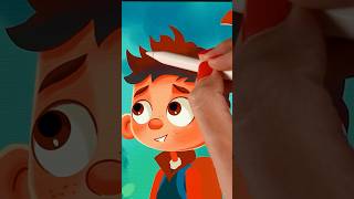 How To Draw A Super Cute Boy Character On Your Ipad  #drawingtutorial #procreateart