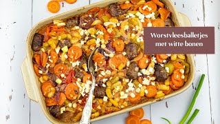 Worstvleesballetjes Met Witte Bonen