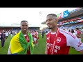 EXCLUSIVE: Gabriel and Saliba react to Arsenal winning the Premier League 🏆