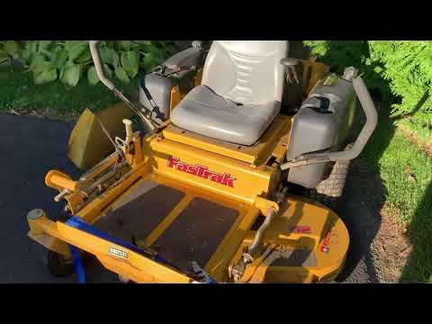 Hustler Fastrak Engine Replacement- Part 1 - YouTube