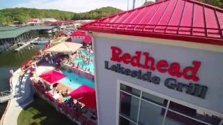 Redhead Lakeside Grill, Redhead Yacht Club Lake Ozarks Drone Video