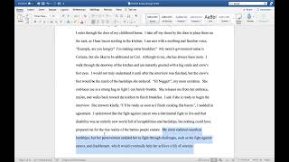 Profile Essay Feedback - Post Drafting
