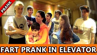FART PRANK IN ELEVATOR - TST - Pranks in India 2017