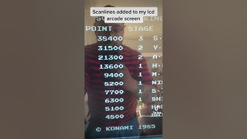 Testing out my Scanline Generator on my Arcade LCD monitor