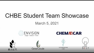 UBC Design Team Showcase Presentation, March 5, 2021