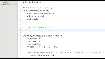 Linked List - Print Elements of List (C++)