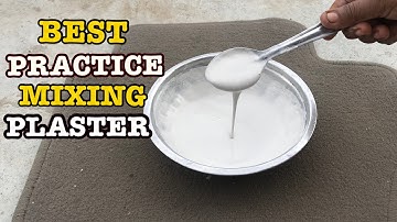 Mixing Technique of Plaster of Paris for Making crafts | Longer Working time