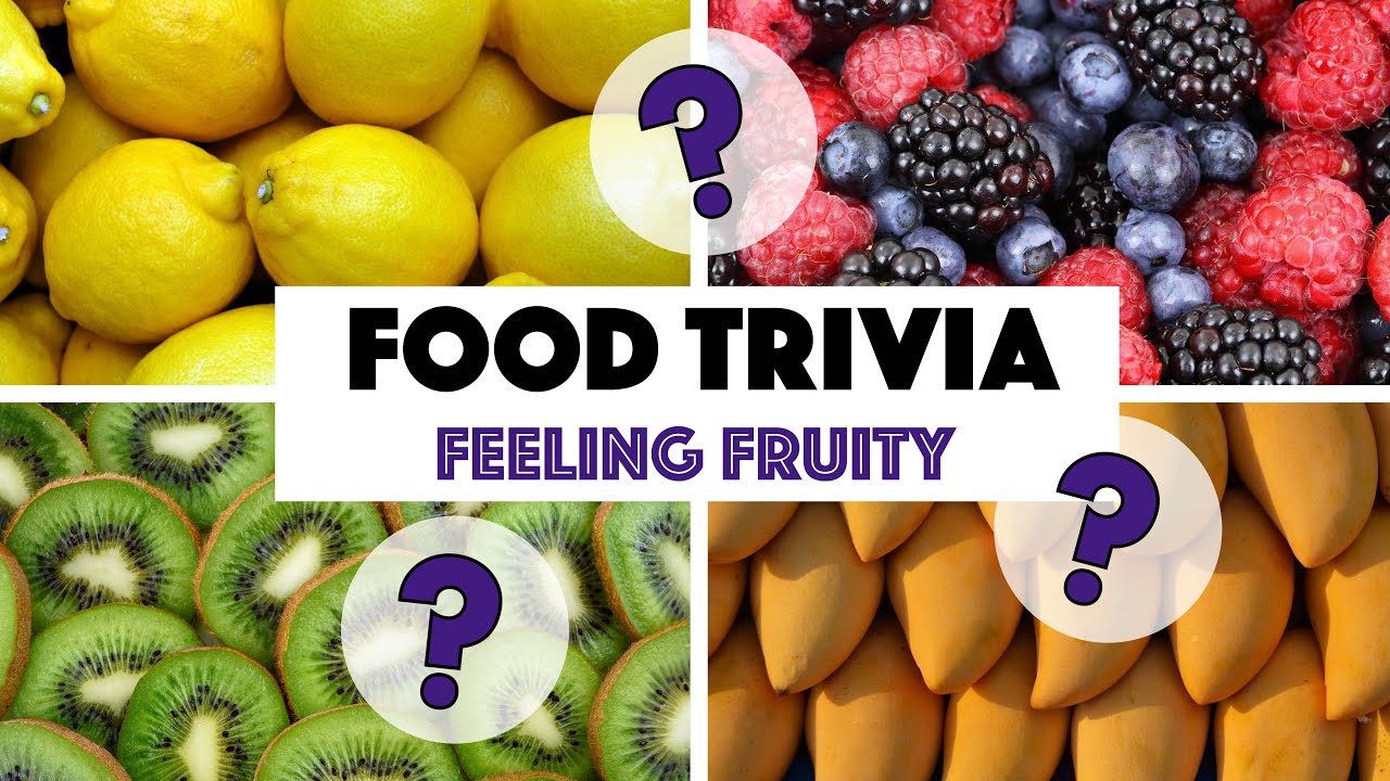 FOOD TRIVIA - 20 Q&As ON FRUIT | #10 - Take this food quiz to find out how much you know about fruit