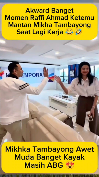 Awkward Banget Raffi Ketemu Mantan Mikha Pas Kerja 😂🤣#raffiahmad #mikhatambayong
