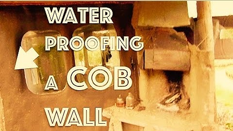 WATERPROOFING a COB wall 🏰 (earthen plaster) with linseed oil