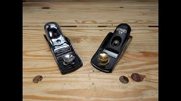 WoodRiver Vs. Stanley Sweetheart Low Angle Block Plane Comparison