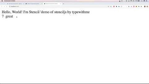 creating web components with stenciljs