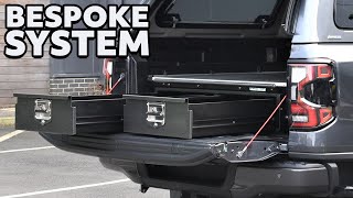 The Ultimate 2023 Ford Ranger Twin Drawer System with Sliding Tray