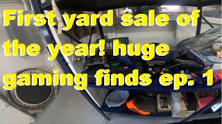 First yard sale of the year! Amazing gaming find part. 1