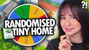 I try a RANDOMISED TINY HOME build challenge in The Sims 4