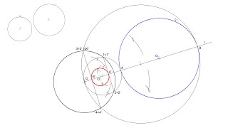 How to draw the Inverse Circle of any given Circle Outside the Reference Circle - inversion
