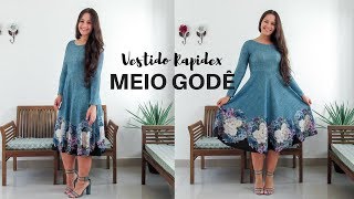 vestido meio gode longo