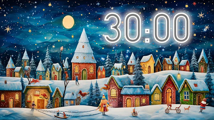 30 Minute Christmas Timer 🔕 without Music (4K) 🎄