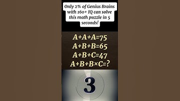 The Hardest Puzzle Test for Genius Minds | Viral Math Riddle