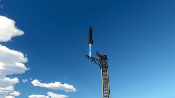 (Part 3) KSP - Starship Ship Soft Catch | SpaceX Mechazilla with kOS