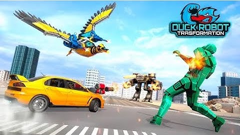 Duck Robot Car Transform Part-2 | Rescue City War Robot Android GamePlay | By Game Crazy