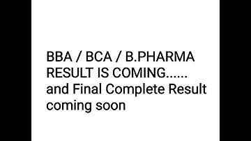 FINAL ODD SEM RESULT IS COMING
