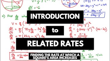 Introduction to Related Rates - Rate of Change in the Area of a Square
